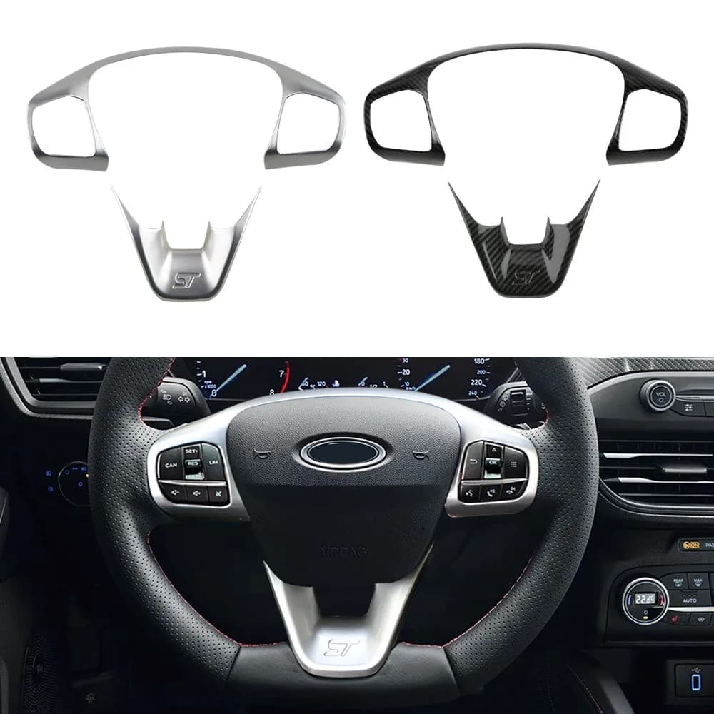 Per ford Focus 2019 2020 MK4 Fiesta MK8 2017 2018 2019 ABS Interni Coprivolante Trim Adesivi Car Styling Accessori