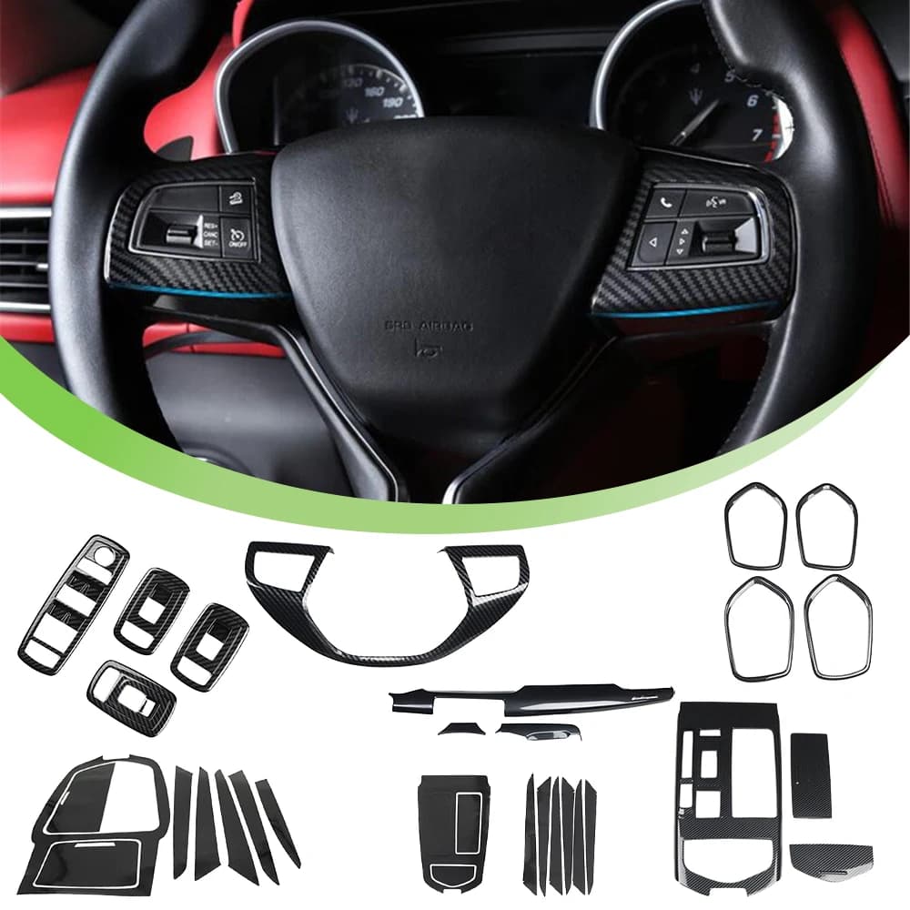Auto Volante Porta Altoparlante Cambio Copertura Trim per Maserati Levante 2016-2019 Ghibli 2014-2019 Quattroporte 2013-2017