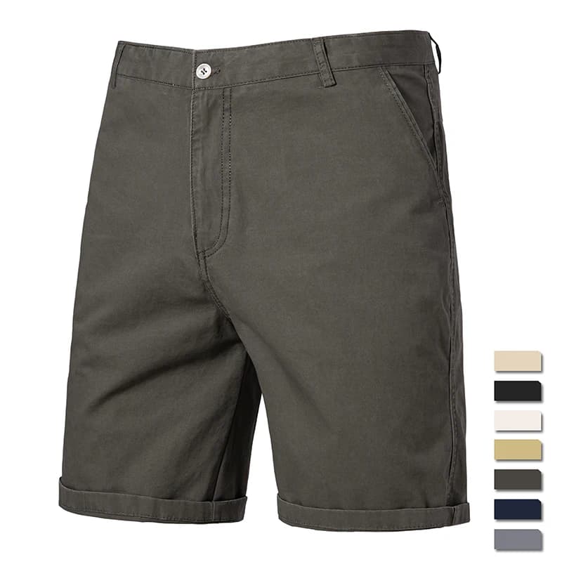 Mens Casual Knee Shorts Golf Dress Shorts Lightweight Cotton Cargo Work Shorts with 4 Pockets