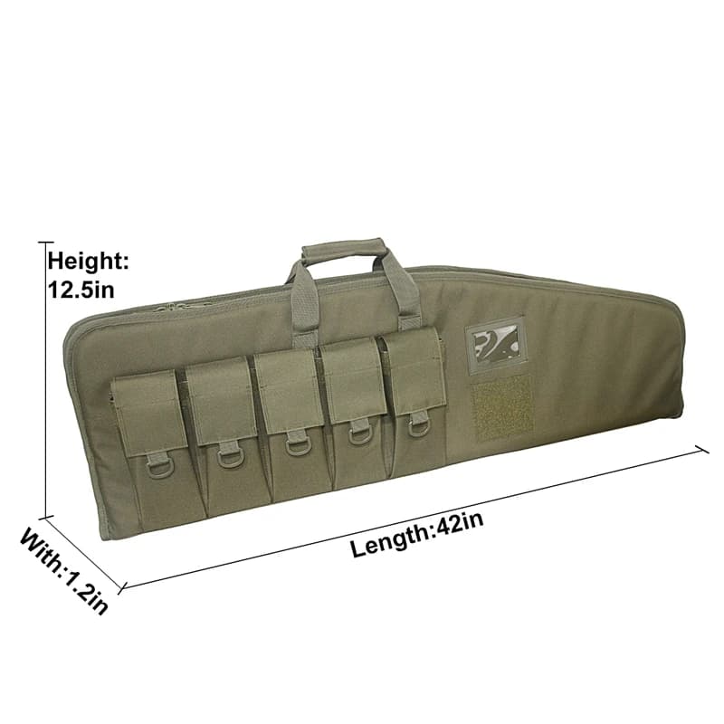 42 pollici Tactical Rifle Case Gun Bag Air Rifle Case zaino Sniper Airsoft Holster Shooting accessori per la caccia