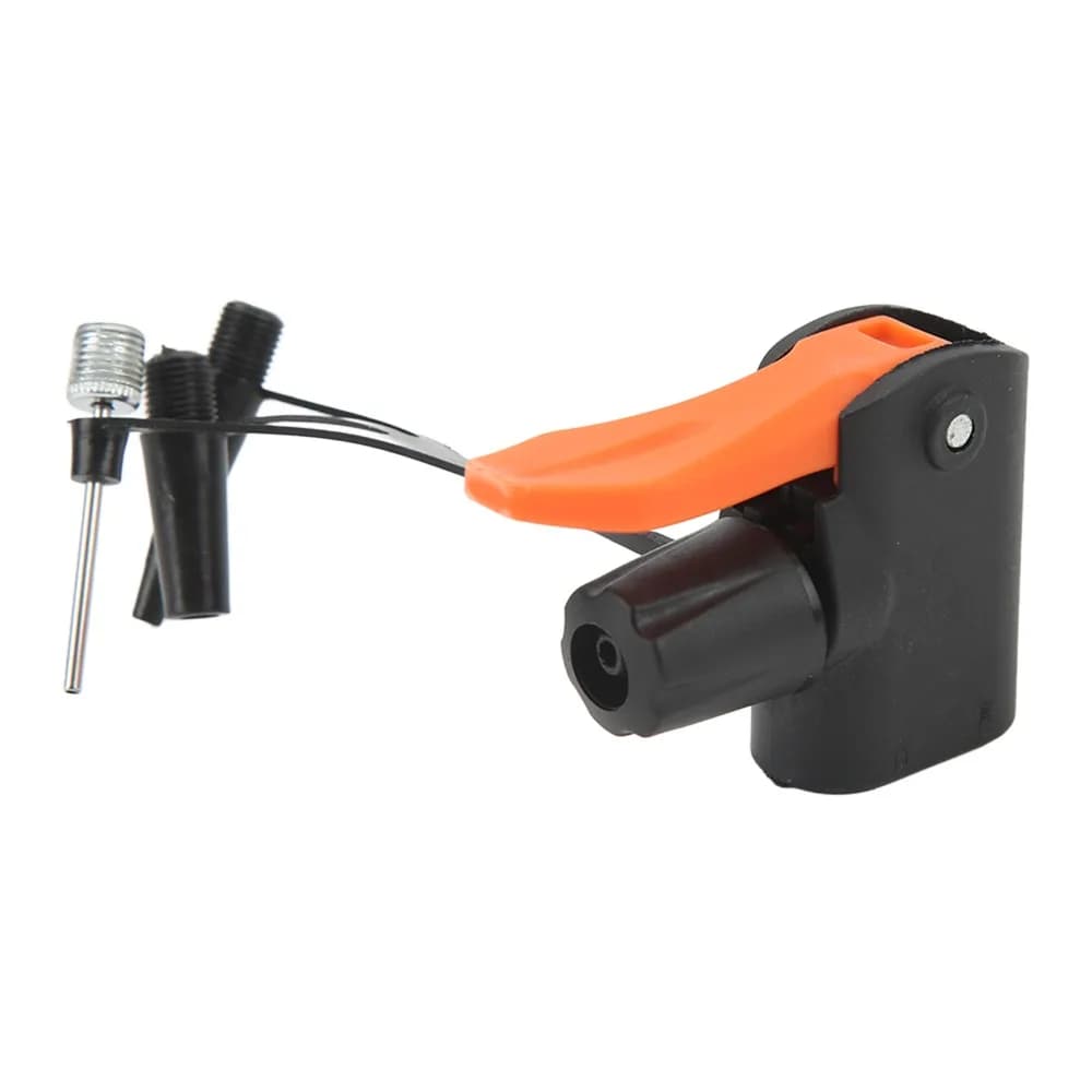 Ugello per pompa per bici leggero e portatile, facile da installare, con 3 adattatori per ugelli per pompa, funzione versatile