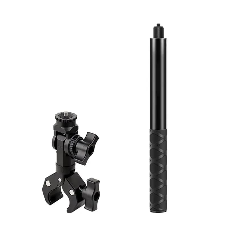 JABS-For X4 Asta di prolunga da 1,1 m per moto, supporto per fotocamera d'azione DJI Gopro, selfie stick invisibile per Insta360one R