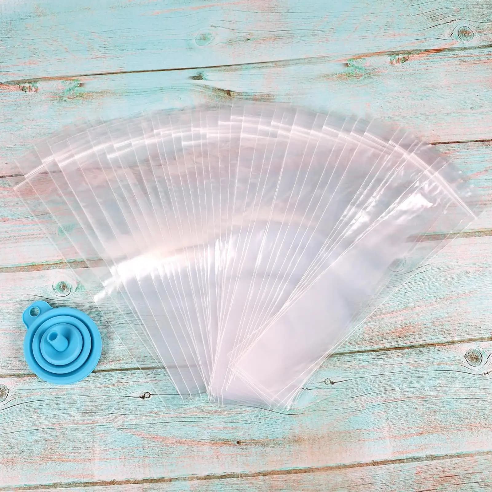 Confezione da 100 sacchetti per ghiaccioli, a prova di perdite, per alimenti, con chiusura a zip, stampo per ghiaccioli estivo per succhi, frullati, snack salutari, yogurt