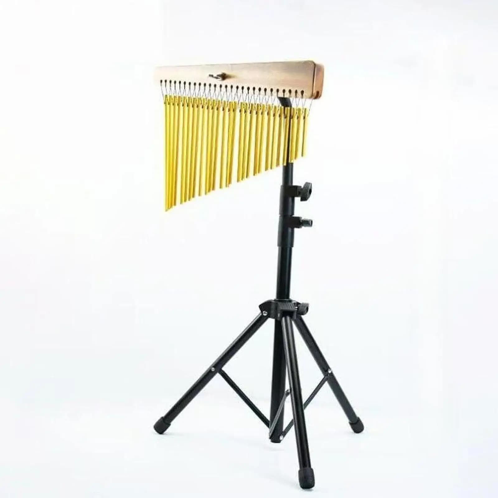 Bar Chimes Tripod Stand Musical Percussion Practical Professional Single Row Wind Chime Tripod for Teaching Aid Beginner