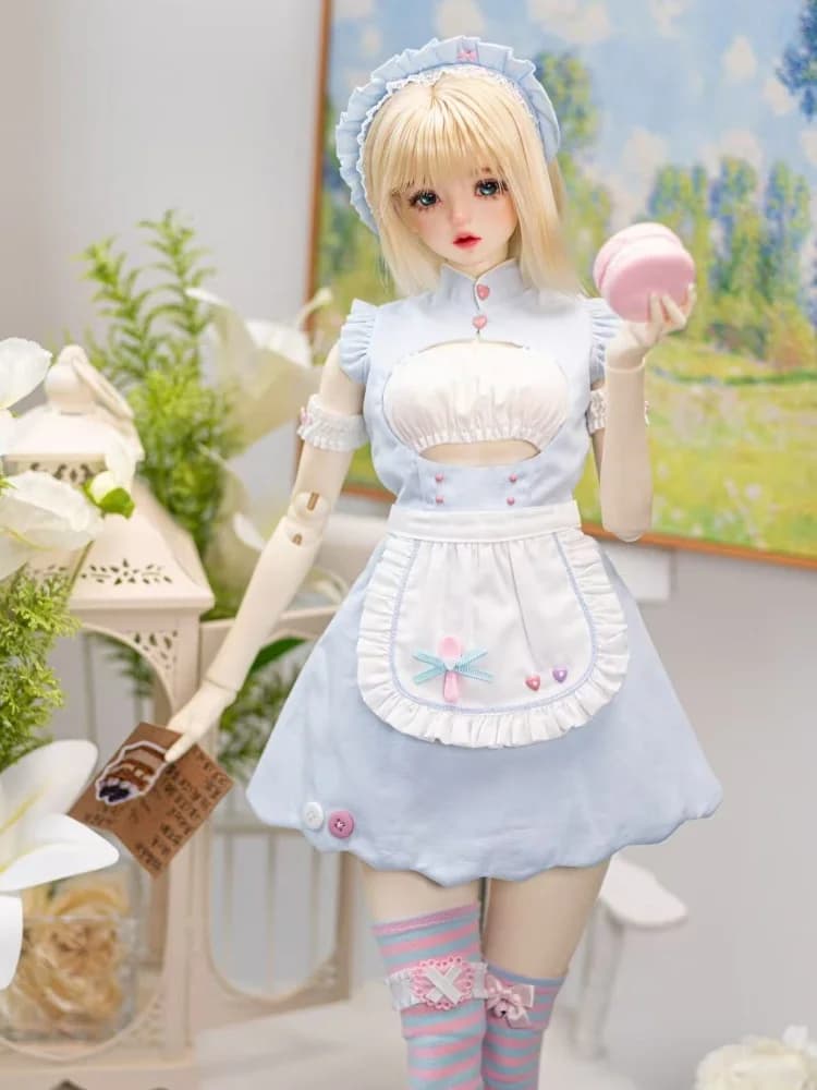 BJD Doll Clothes For 1/3 Doll Skirt Blue Pink Purple Set Dolls Clothing Accessories DIY Gift (No doll)