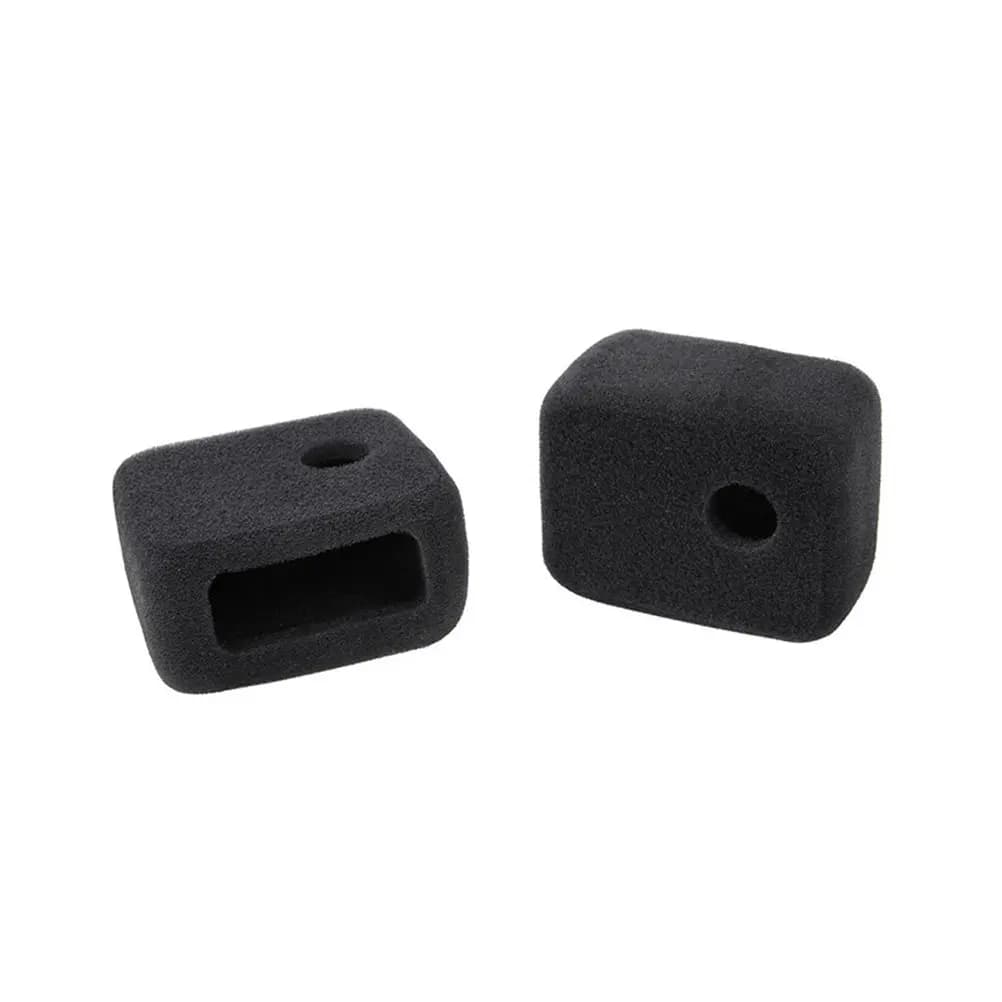 2 pcs professional windproof cover for action cameras, sponge covers for noise reduction, ideal for 4 3 Session