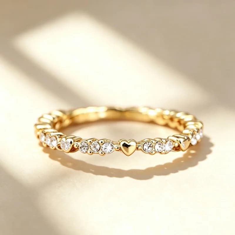 Exquisite Love Sweet Women's Ring Suitable for Daily Wearing, Surprise Gifts for Festivals, Women's Jewelry