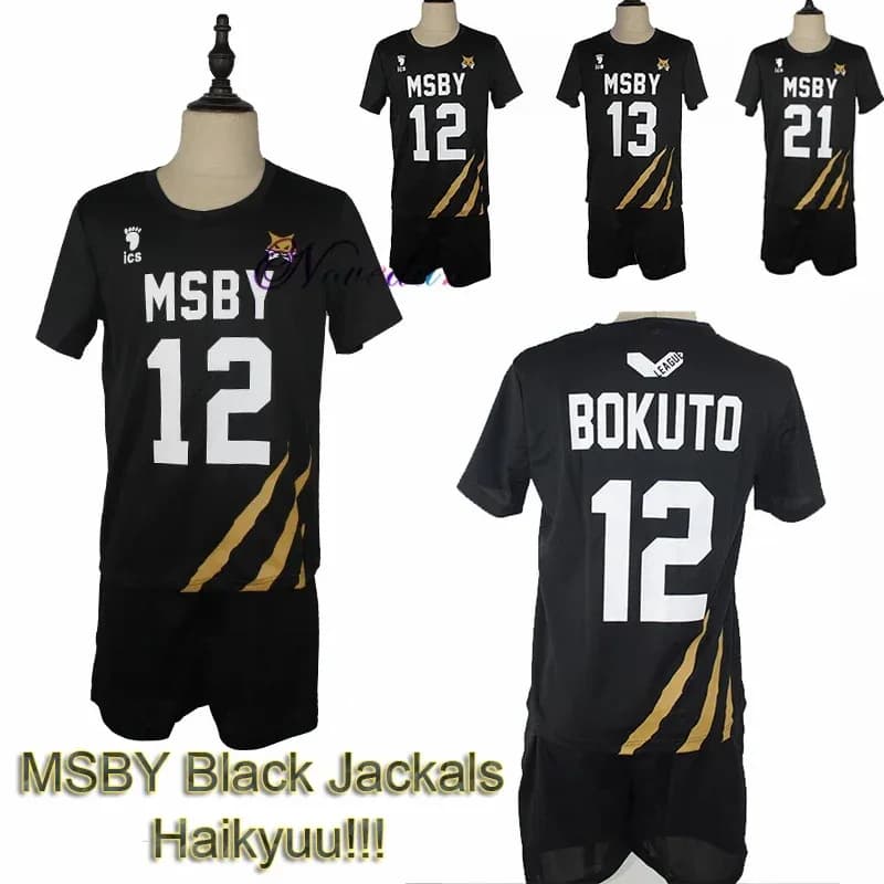 Msby Black Jackals Cosplay Costume Haikyu Volleyball Club Karasuno Nekoma High School Sportswear Jersey Uniform NM34