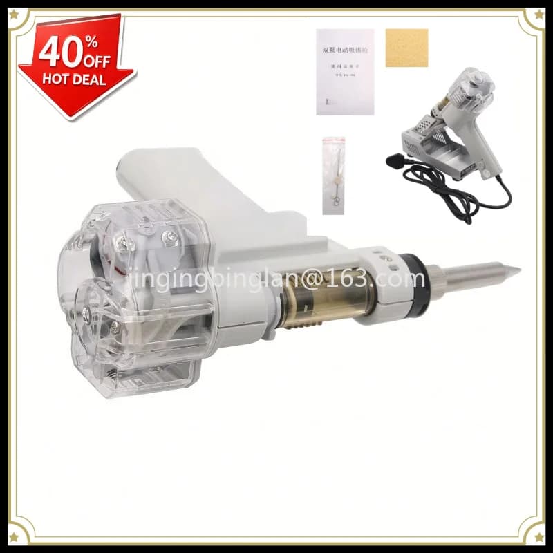 PN-998 220V/110V 80w heating core electric desoldering gun supplied by the manufacturer in 2026 Double desoldering suction gun