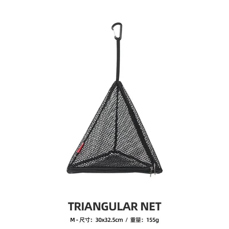 Rete di asciugatura Triangolo Asciugatura Rete sospesa Rete di stoccaggio Tenda Asciugatrice Rete da campeggio esterna Organizzatore di stoccaggio in rete Borsa a rete sospesa
