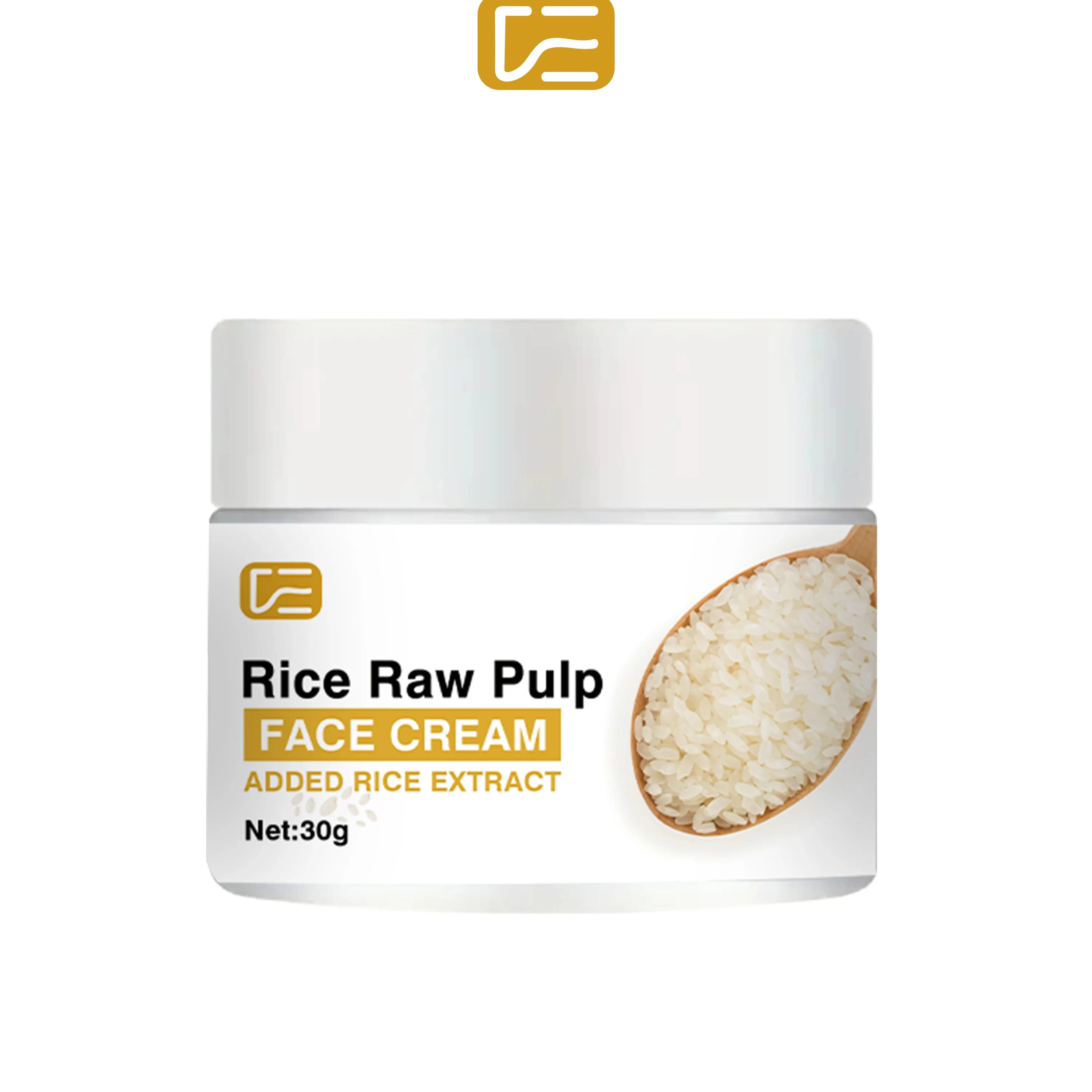 Crema viso alle polpa cruda di riso, adatta a tutta una pelle beige chiara. Essenziale per la cura notturna ad assorbimento rapido, non grassa.