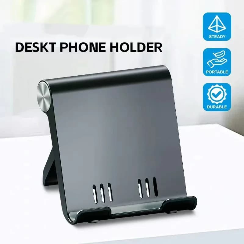 Supporto regolabile per telefono – Supporto pieghevole portatile da scrivania universale per iPhone Samsung Android