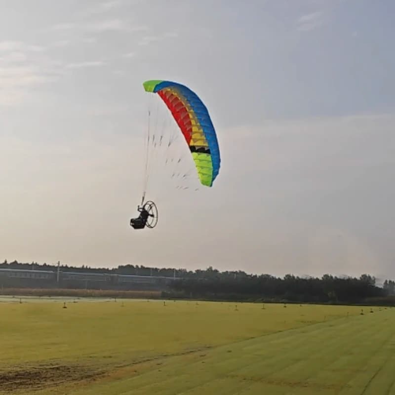 1Set 2.4M di Apertura Parapendio Baldacchino + 2216 1400KV Motore Brushless + 40A ESC + Pagaia da 9 pollici + 55g Servo in Metallo RC Kit Paraglider Alimentato