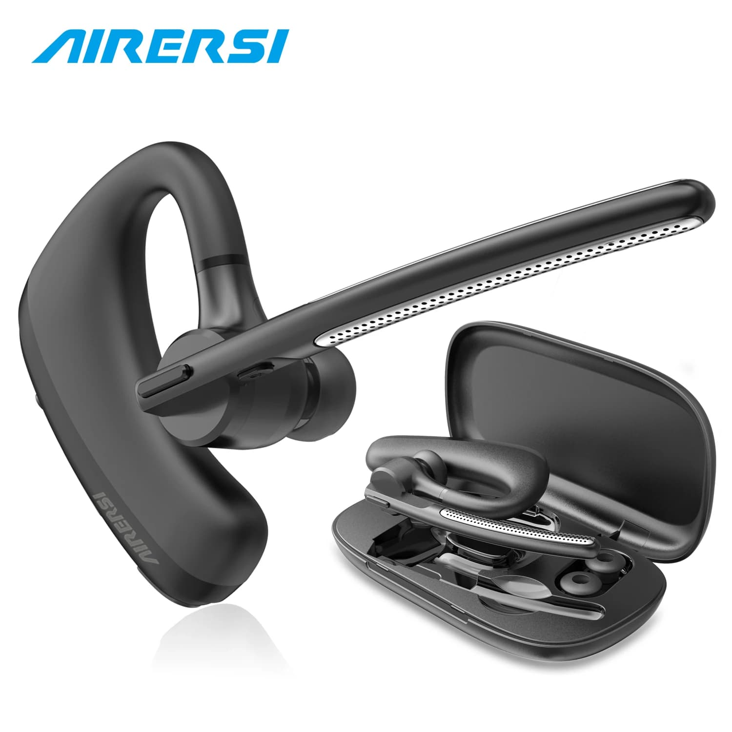 Bluetooth Headphones K20 Wireless headphones Headphones with double microphone Headphones Business speaker with noise cancellation for office truck driver