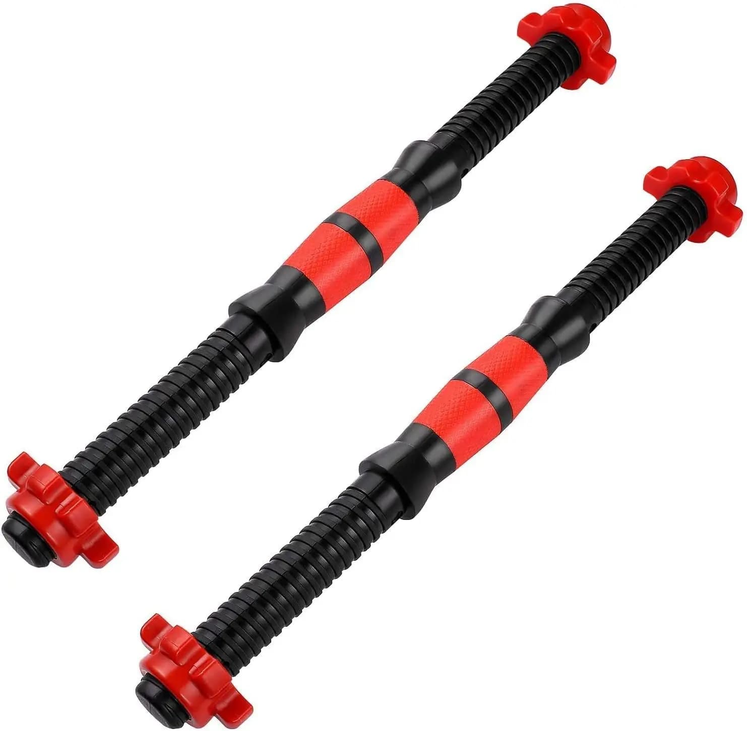 2-piece tough handlebars for strength training, gym and fitness at home