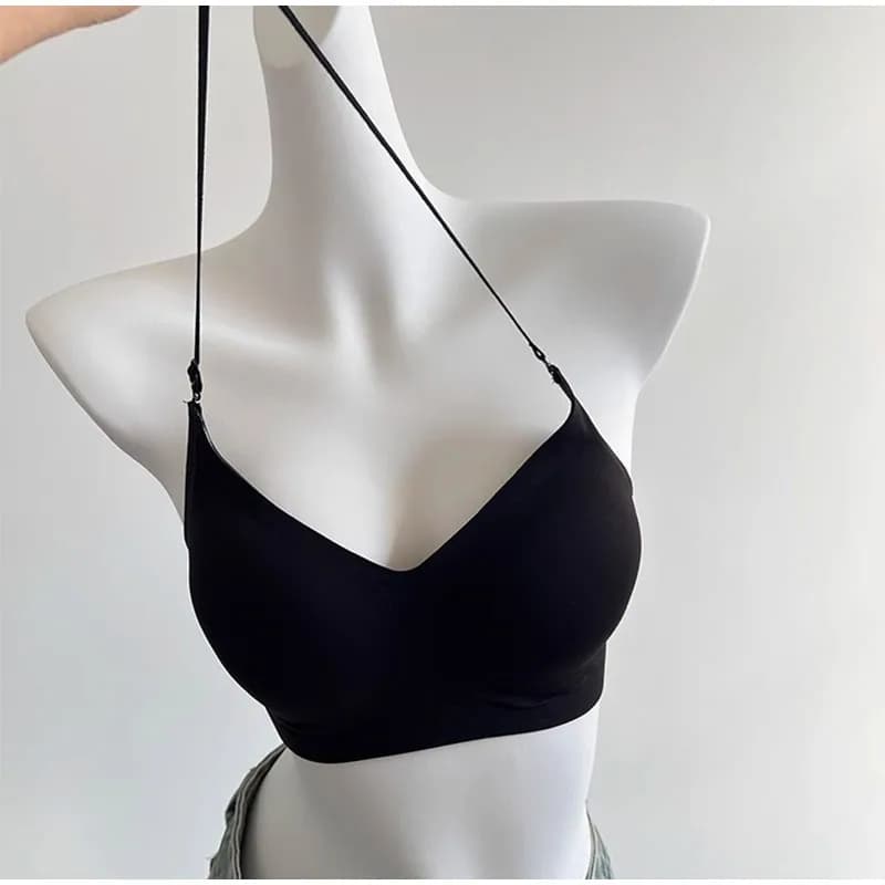 New Women Seamless invisible underwear 3 Ways to Wear - Neck Hanging/Cross Regular - American Style Adjustable Straps Lingerie