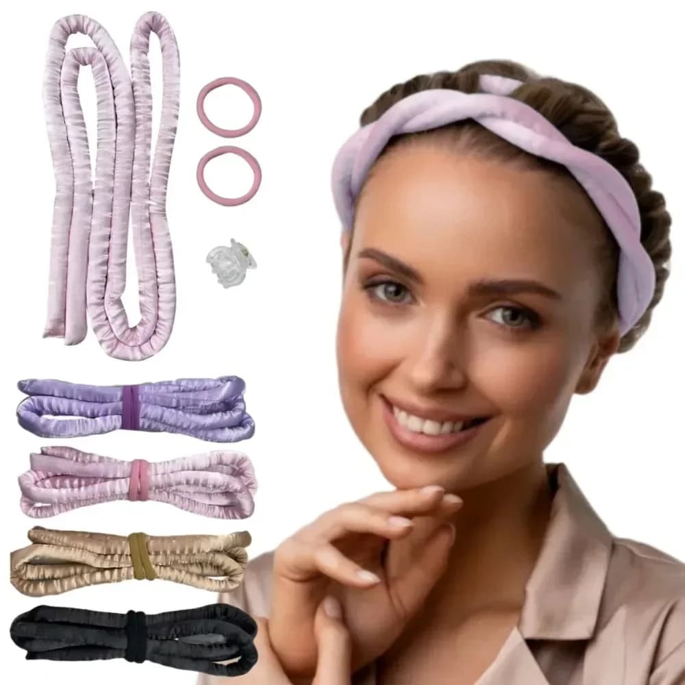 Heatless hair curlers band for hair soft curlers without heat hair curls for hair lazy silk band for sleeping tie tools for hair Styling