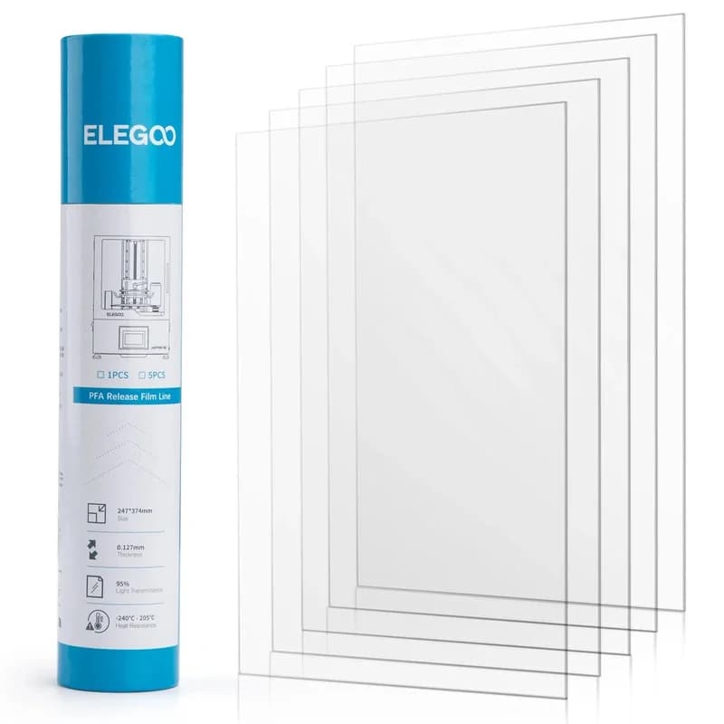 The original brand new release film kit is suitable for ELEGOO Mars 4 and Mars 5 series light-curing 3D printer accessories