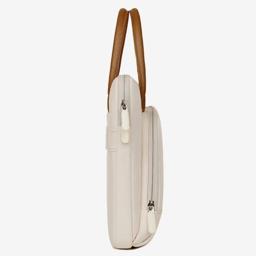 Borsa per laptop portatile semplice con maniglia, custodia per laptop ultrasottile impermeabile, custodia per notebook multistrato con doppia cerniera, borsa da donna