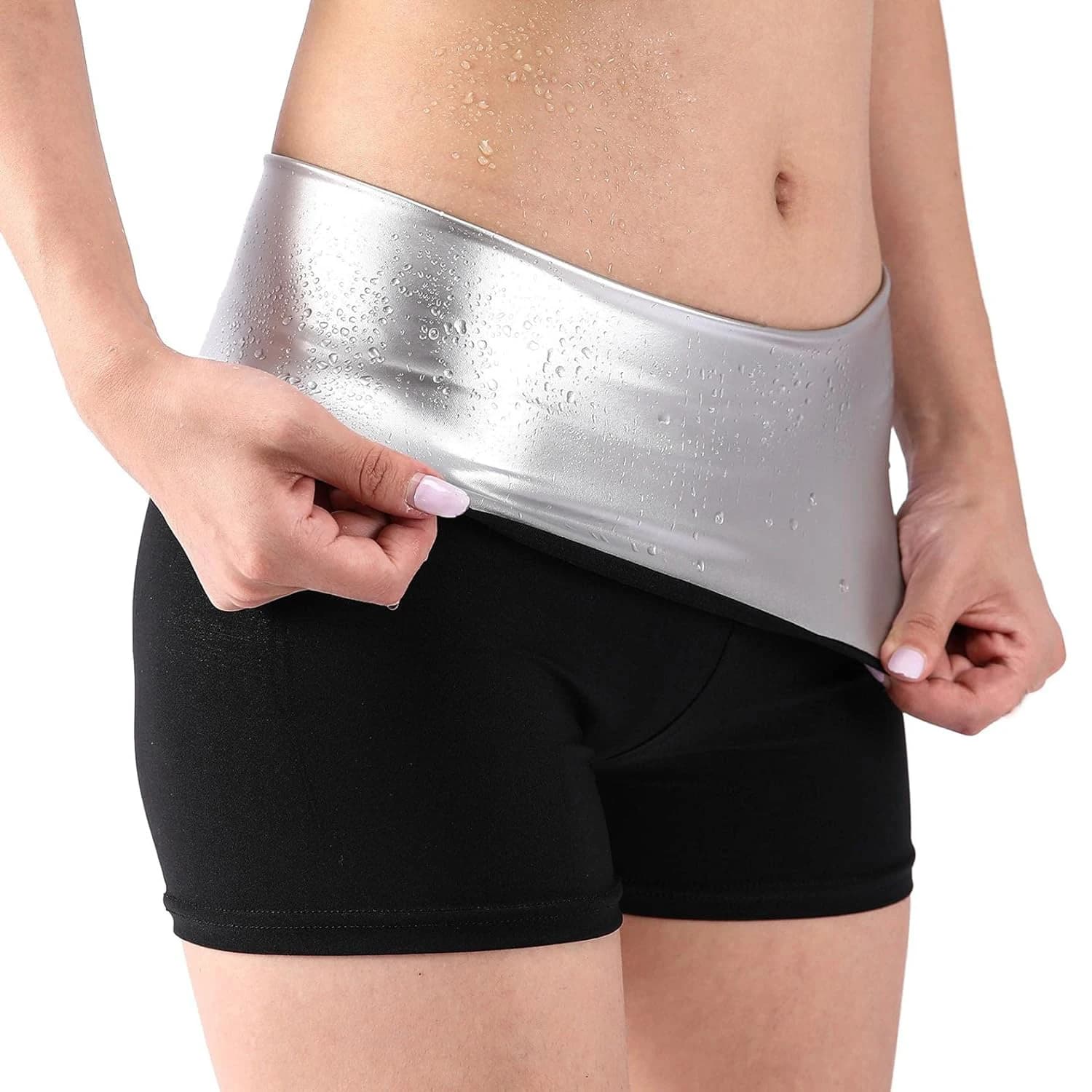 1pc huiming Sauna Sweat Shorts for Women Slimming Compression Workout Thermo Waist Trainer Slimming Leggings Pants Body Shaper