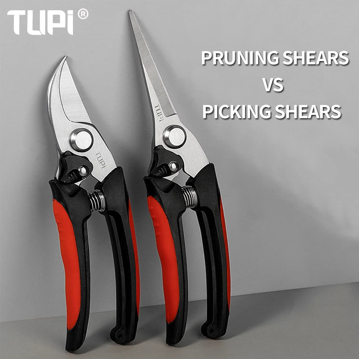 TUPI stainless steel pruning shears Harvest for sharp branches with anti-slip handle for garden fruit tools