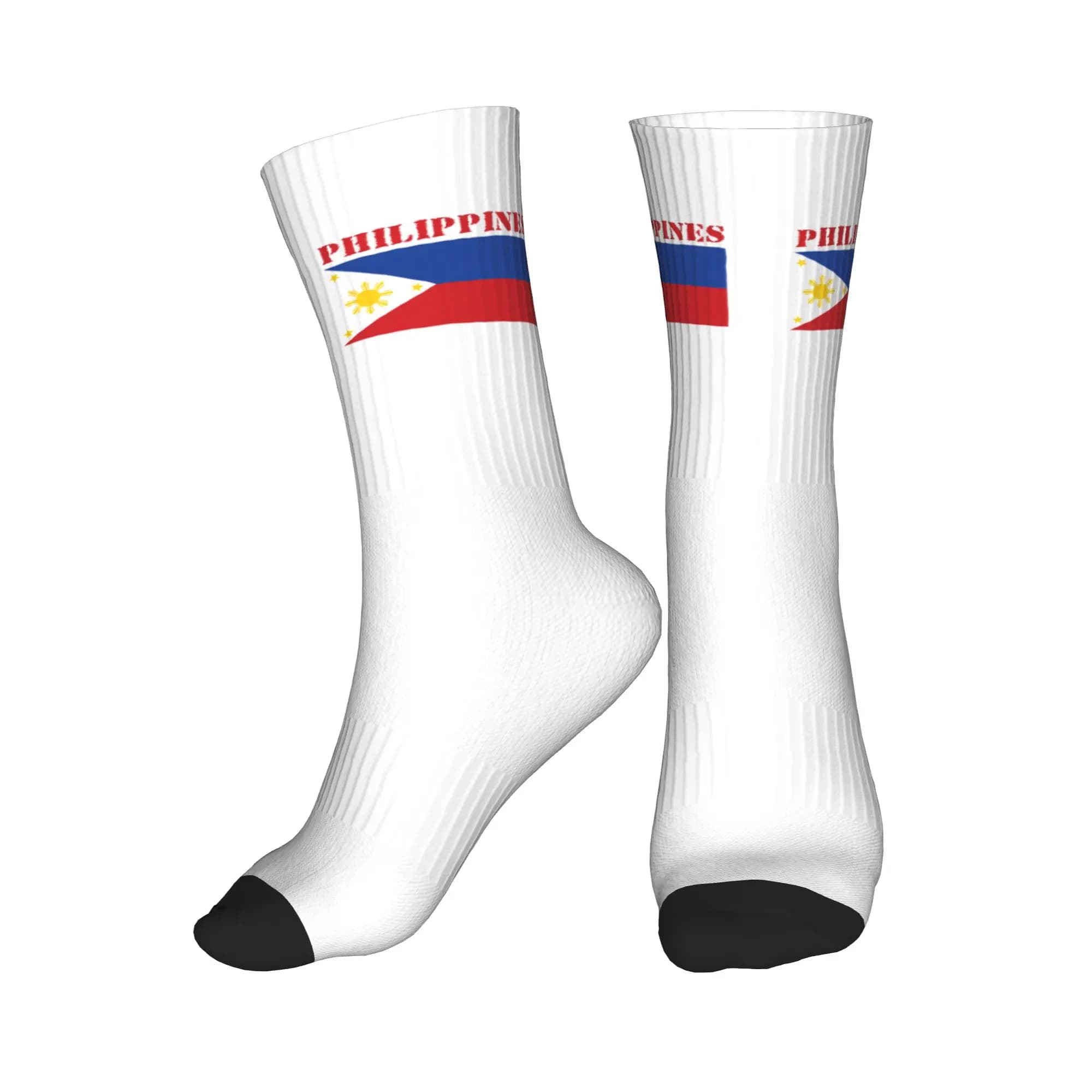 Harajuku socks with flag of the Philippines, football socks with hot 3D printing for men and women