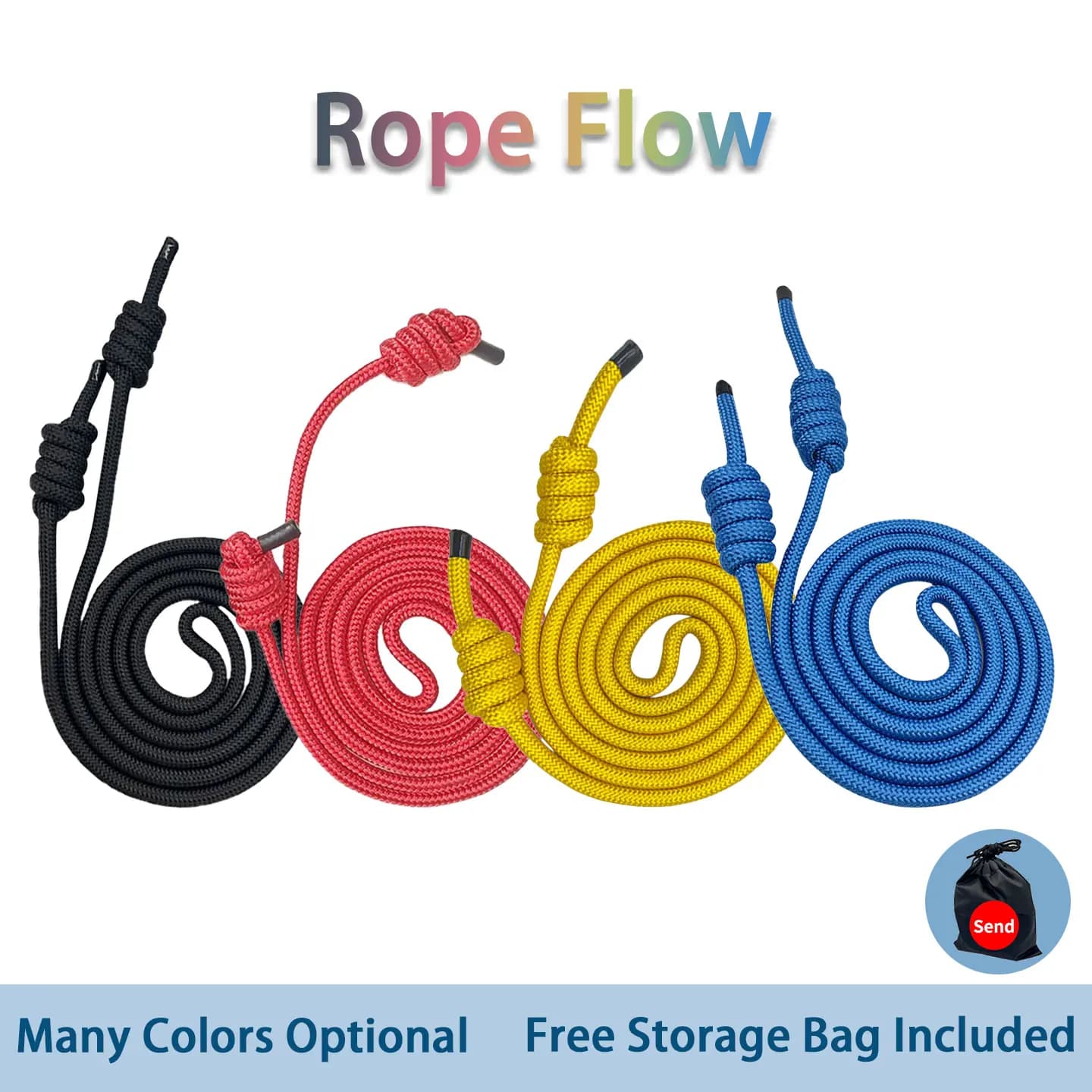 Flow Rope,Weighted Jump Rope,Wrist, Shoulder & Neck Rehab Trainin,Swing Rope,Freestyle Skipping Rope