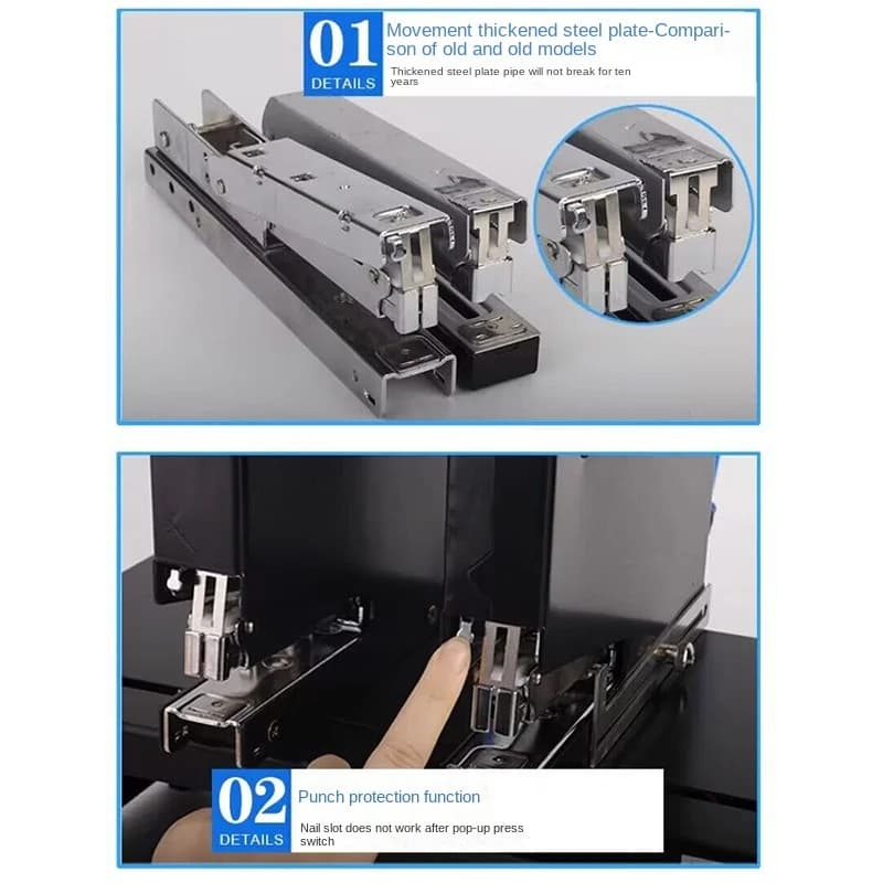 NUOVO NUOVO 220V Cucitrice pneumatica doppia testa cucitrice elettrica automatica rilegatrice cucitrice elettrica 180 volte/min Bookbinding