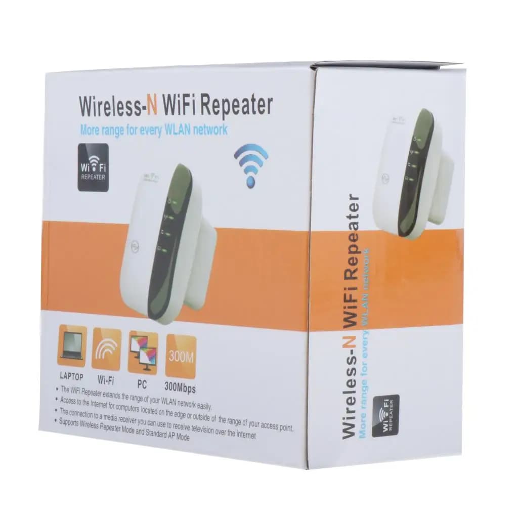 Mini Ripetitore WiFi 300Mbps, Amplificatore di Segnale Wireless, Ripetitore/AP con Antenne Integrate e Porta LAN
