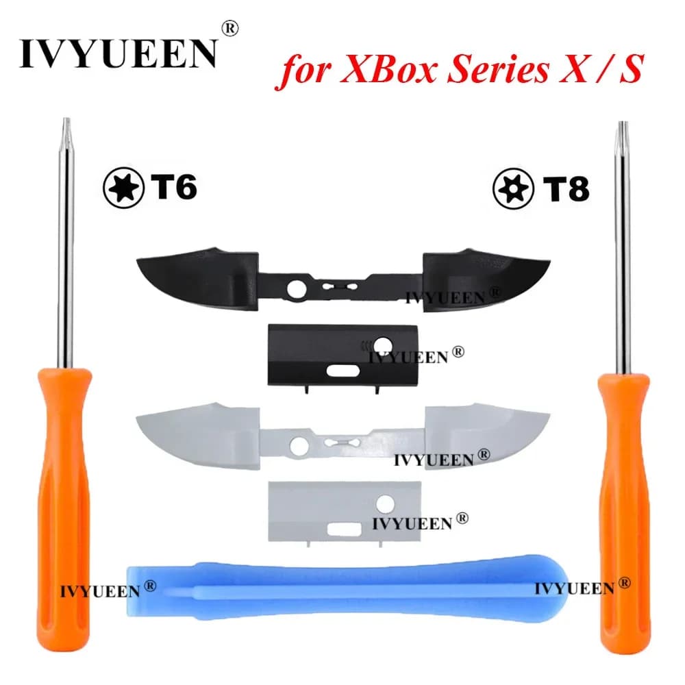 IVYUEEN 2 set di pulsanti paraurti RB LB per controller Microsoft XBox serie XS pulsante trigger supporto centrale con strumento cacciavite