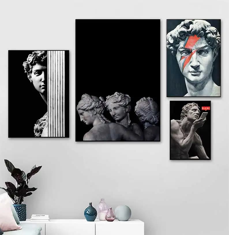 Statue Bere Wall Art Home Decorations Painting Print HD Modern Posters Tela Cuadros Modular Frame Image Gift Decoration