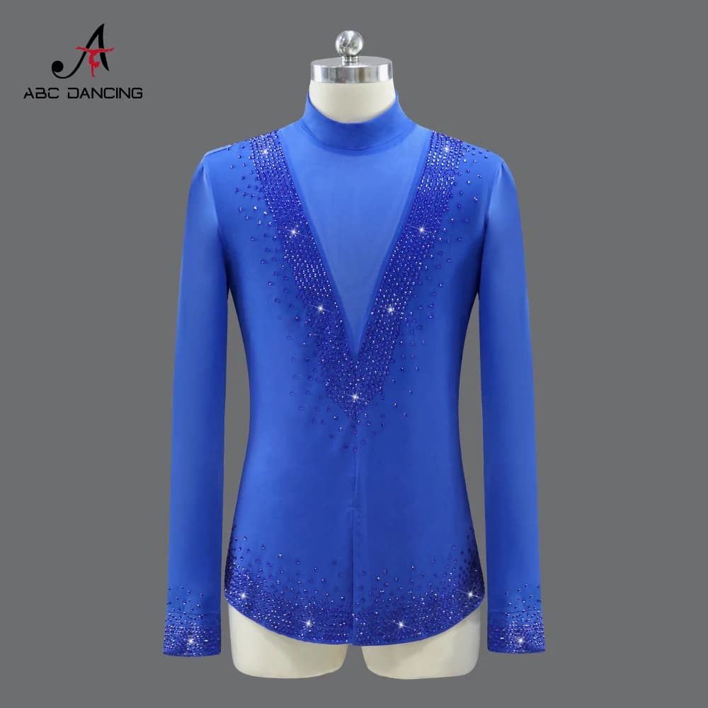 Nuovo concorso di ballo latino vestito da festa abiti da uomo sexy costume americano gonna da ballo ballo 2026 carnevale top per adulti pratica