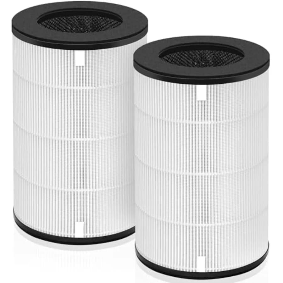 Filtro di ricambio AP-T30 AP-PET35 per purificatore d'aria HoMedics TotalClean AP-T30FL AP-T30WT AP-PET35FL AP-PET35-WT, 360 ° Filtrati