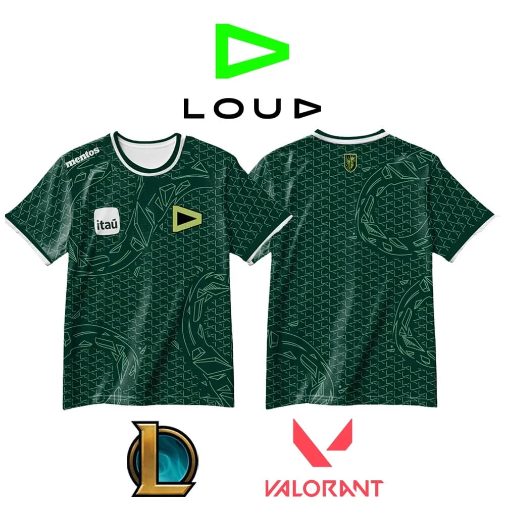 LOUD Esports Club Nuove uniformi Jersey League Of Legends Valorant Esports Player Training Tops T-shirt sportive da uomo e da donna