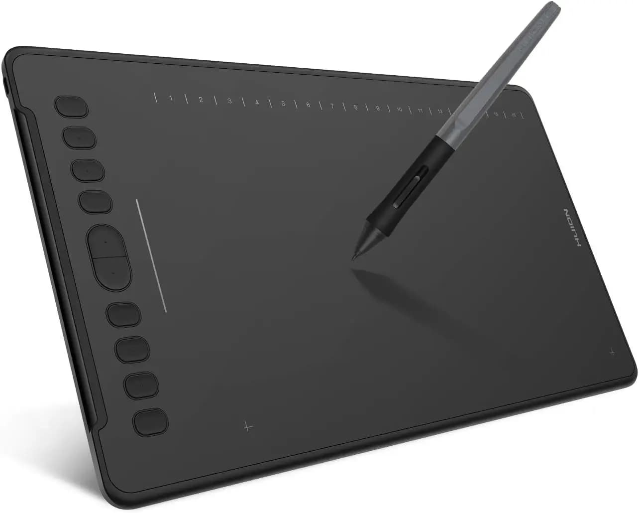 Tavoletta grafica con touch strip, 8192 livelli di pressione, stilo senza batteria, 10 tasti di scelta rapida per Windows Mac Android
