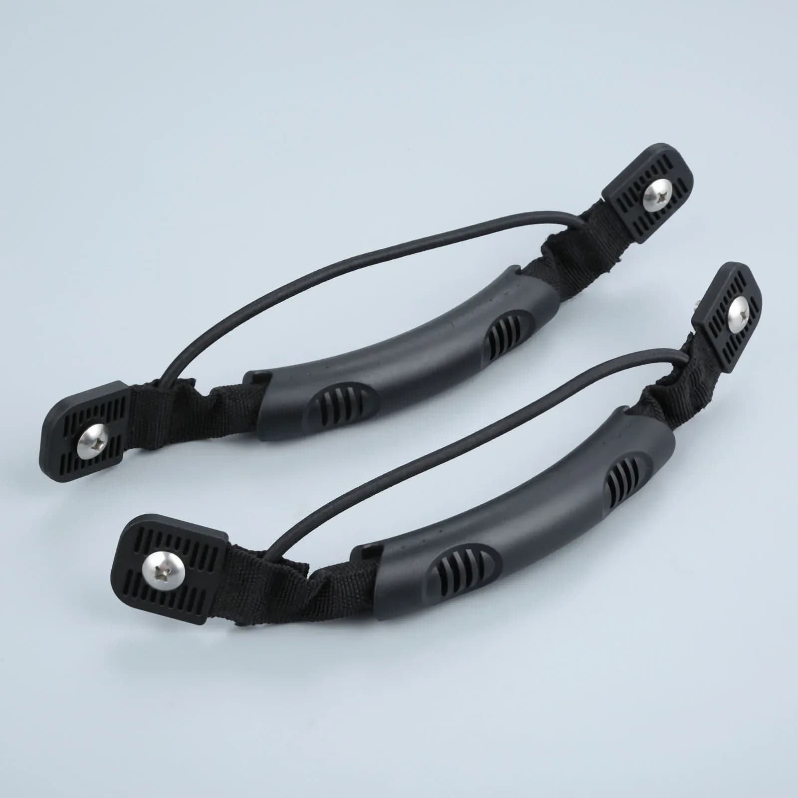 Maniglie per il trasporto in Nylon con montaggio laterale per barche da 2 pezzi con Hardware elastico a paletta e 4 viti in acciaio inossidabile per canoe da Kayak per barche a remi