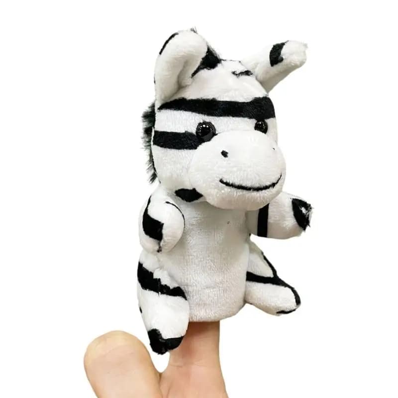 U13F Marionetta da dito per animali in miniatura Morbido peluche con cotone PP sicuro per giochi interattivi per bambini e