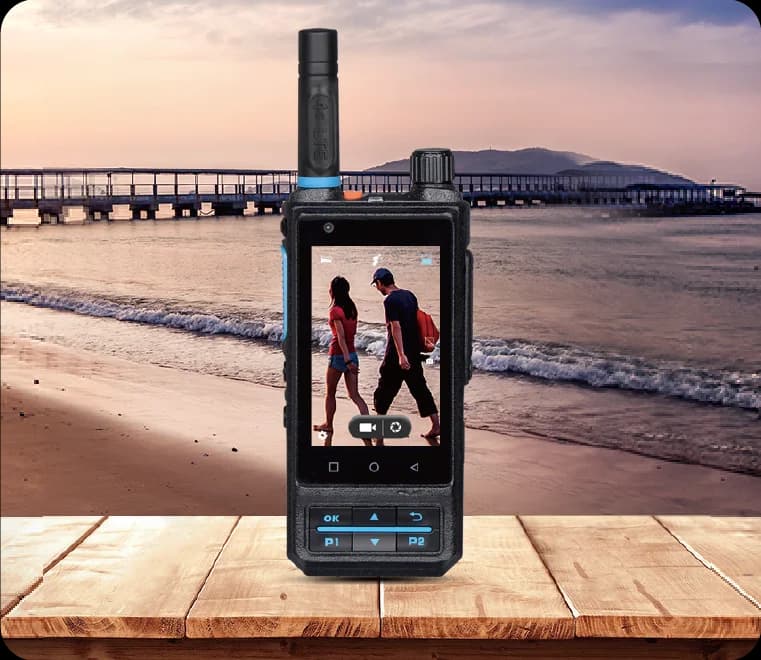 CAMORO S200 4G Radio Bidirezionale Mobile Zello POC, Radio Bidirezionale S200 4G Android con WiFi, NFC, Doppia SIM e Fotocamera