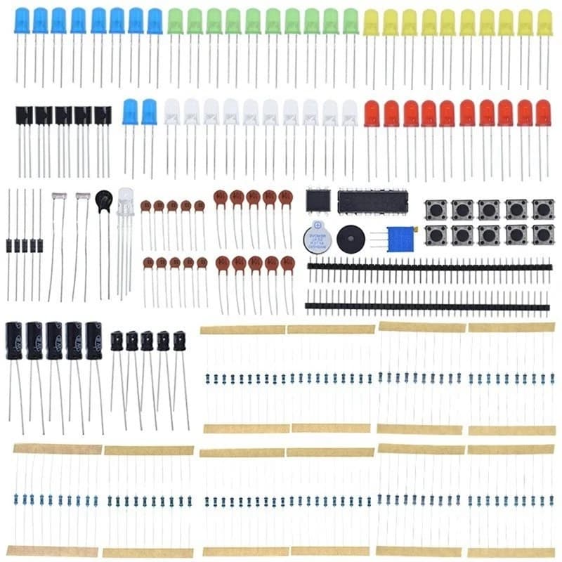 2026 New For Arduino UNO For Raspberry Pi Compatible Diy Electronics Components Basic Starter Kit With LED Buzzer Capacitor