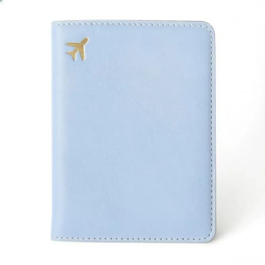Passport Holder for Travel, PU Leather Waterproof Rfid Blocking Travel Wallet Passport Cover