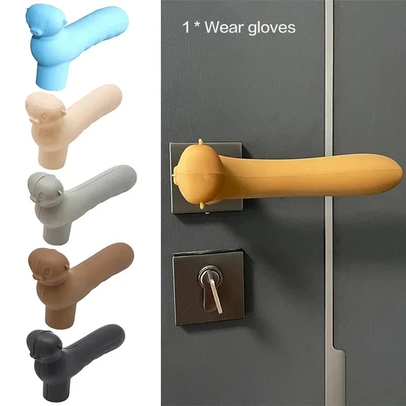Door knob Covers Silicone door handle Glove Wall protectors Handle for door Anti-collision protective mat Accessories for home