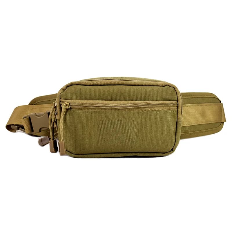 Nylon Men's Tactical Waist Pack Concealed Pocket Multi Functional Adjustable Belt Bag for Hunting Camping Running Riding