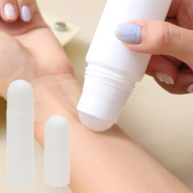 50/100ML di Plastica Bianca Roller Ball Olio Essenziale Sub-imbottigliamento Nebbia Contenitore Da Viaggio Bottiglia Riutilizzabile FAI DA TE Deodorante Accessori