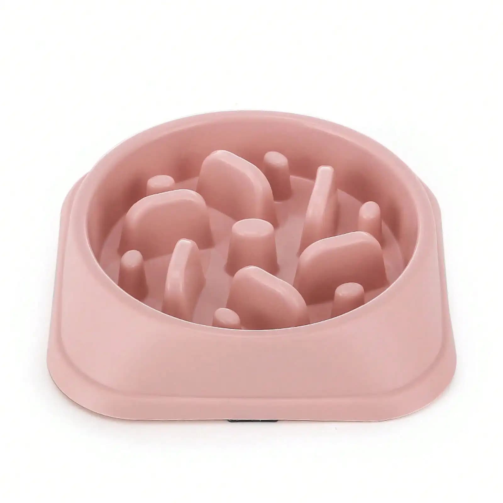 Jungle-Themed Slow Feeder Dog Bowl - Non-Skid Pet Puzzle Bowl Dogs & Cats, Anti-Choke Anti-Bloat Food Dish Fast Eaters, Fun Interactive Feeder Mental Stimulation & (Assorted Colors) QHNT