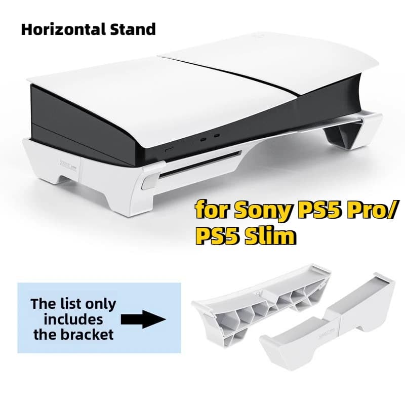 Supporto Orizzontale per Console Sony PS5 Pro/PS5 Slim, Accessori Base per PlayStation 5 Slim/Pro Edizione Disco e Digitale