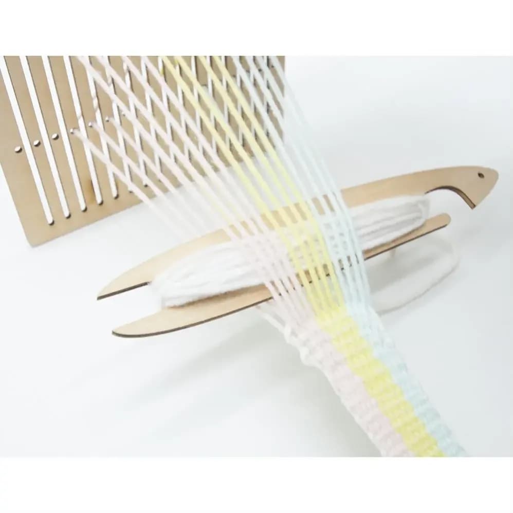 Wooden Weaving Loom Set (2 Pcs) – Essential Tools for Weaving Bracelets, Bags, Belts & Camera Straps