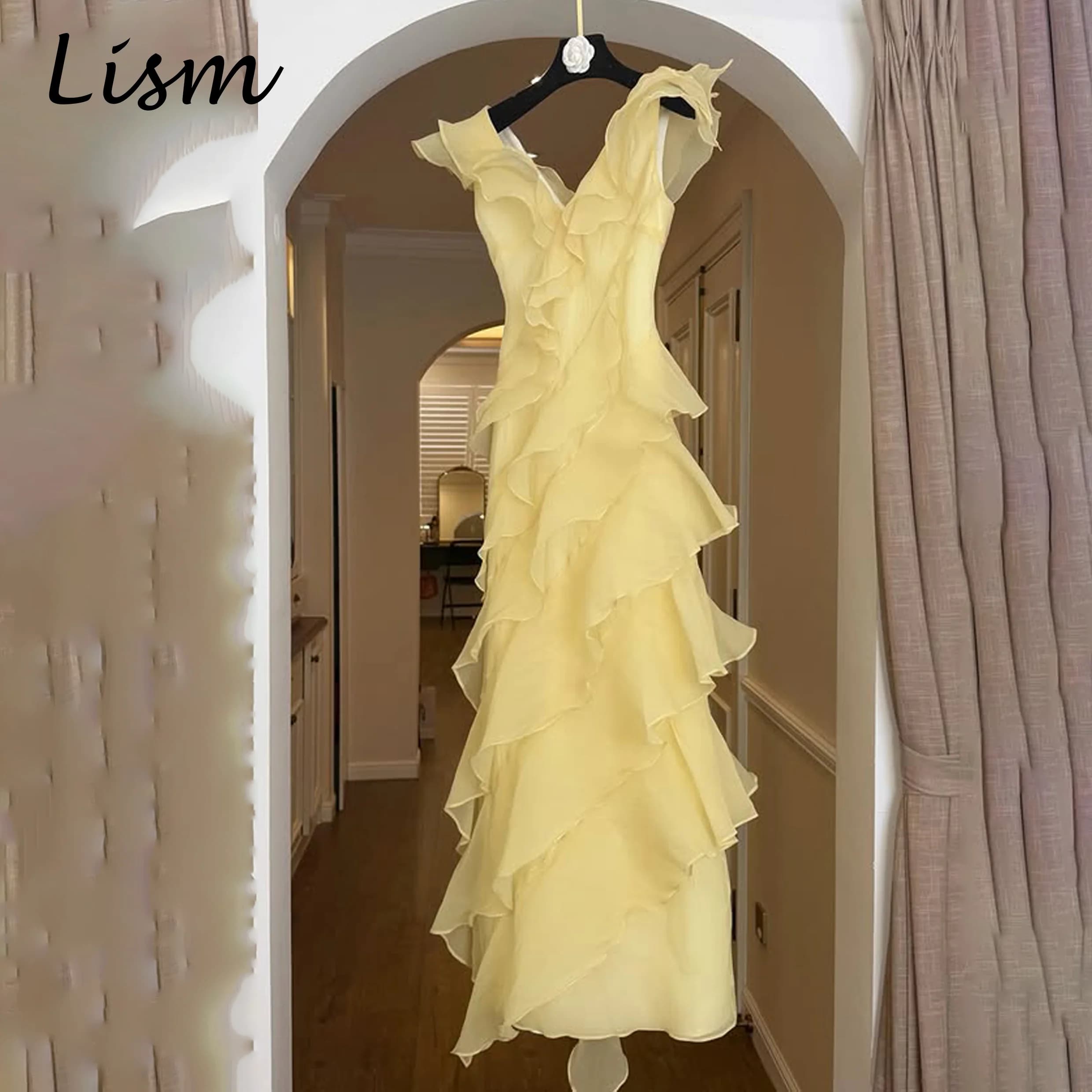 Lism Exquisite V-Neck Off the Shoulder Formal Evening Dresses A-line Floor-Length Prom Dress Quinceanera Dress 2026 Customized