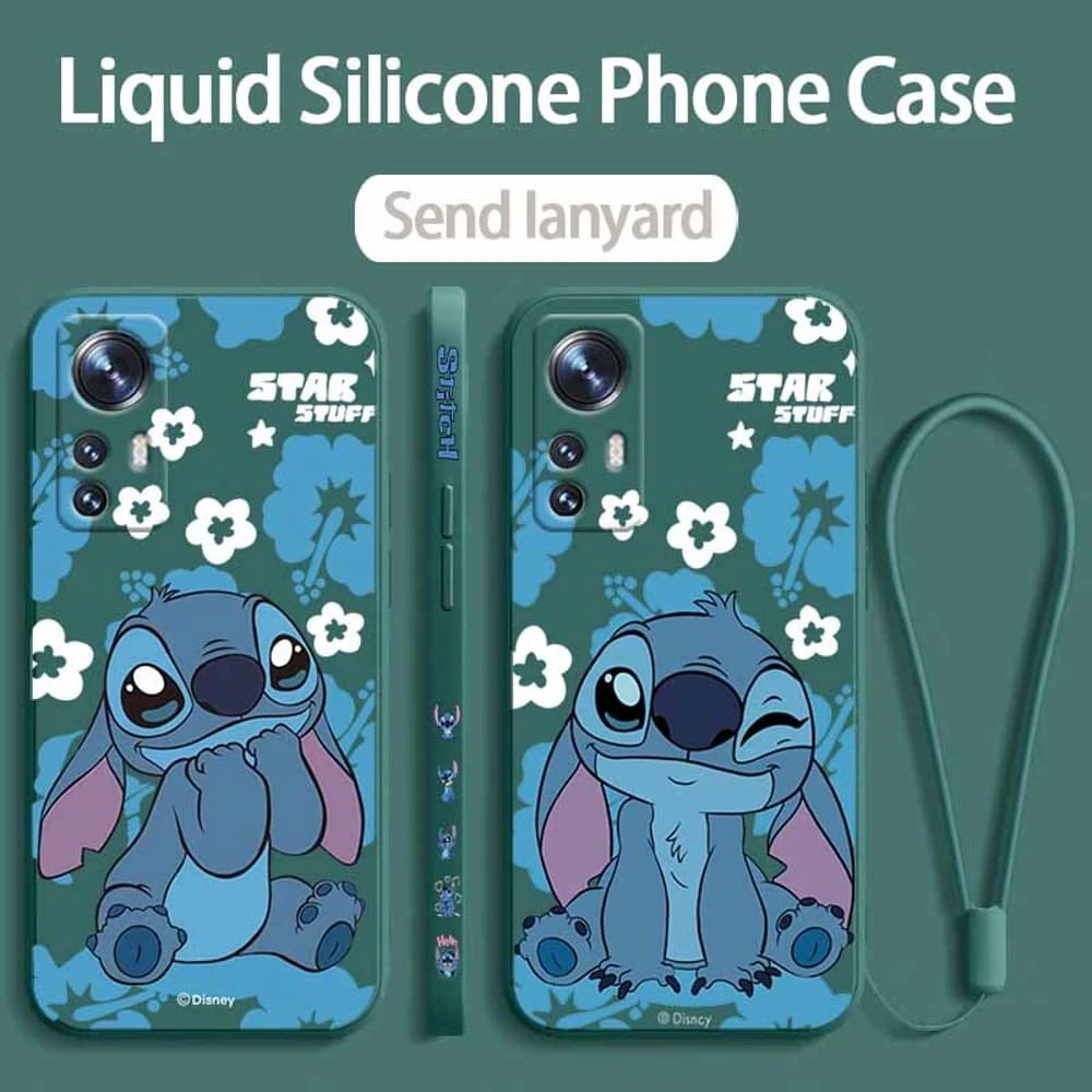 Cartoon Stitch For Redmi 15C 15A 14C A7 A5 Note 15 14 Mi 15T 15 POCO F7 X7 M6 C85 C75 Pro Plus Ultra Phone Case