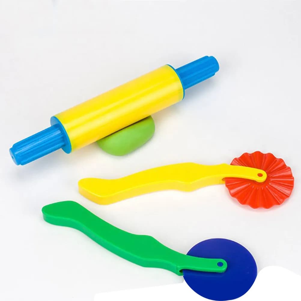 Set di 21 Stampi per Plastilina, Kit di Strumenti per Modellare l'Argilla Colorata, Attrezzi Creativi per Bambini, Kit per l'Apprendimento Precoce in Classe