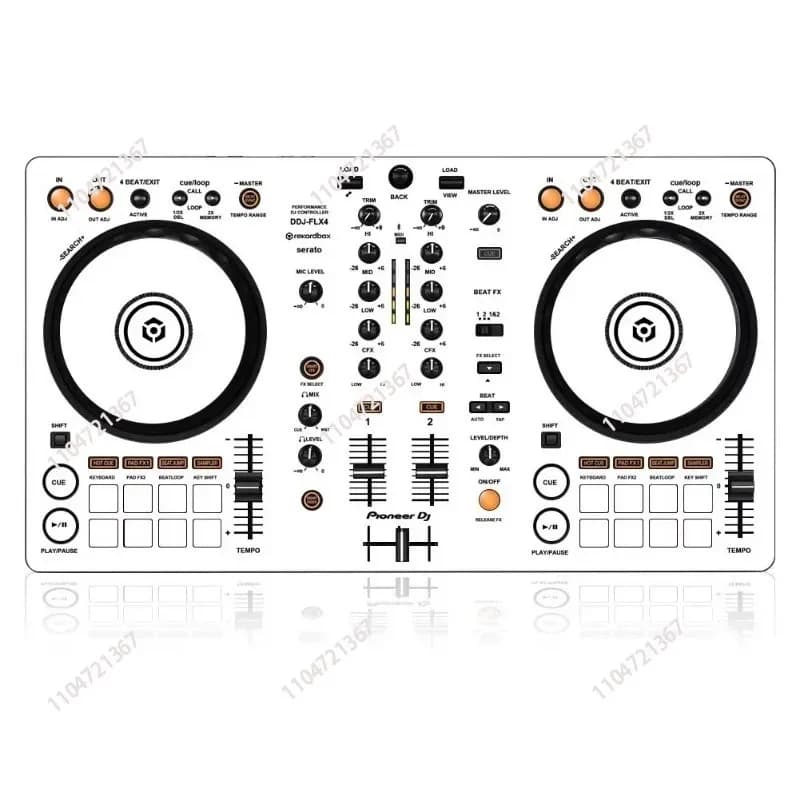 DDJ-FLX4 pellicola all-in-one macchina flx4 controller lettore di dischi ddjflx4 adesivo bianco